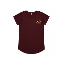 Ladies Mali Tee - Burgundy 
