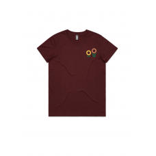 New Shoots Maple T-shirt Burgundy