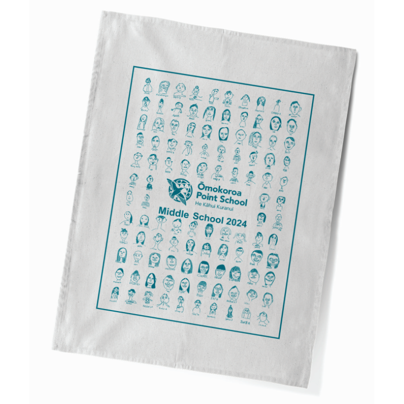 Ōmokoroa Middle School Tea Towel