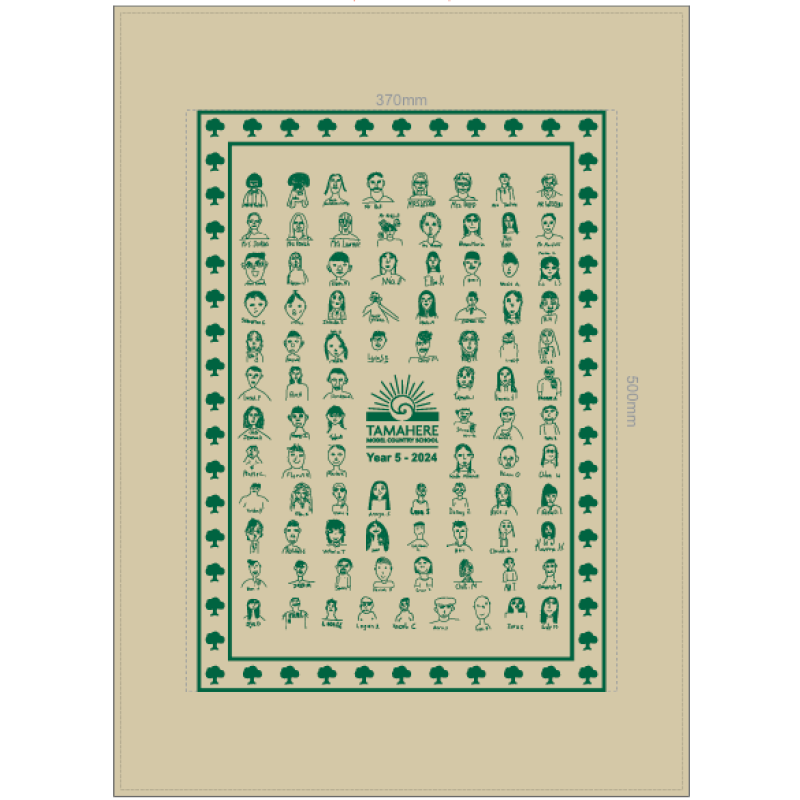 Tamahere Year 5 2024 Tea Towel