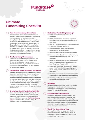 Your Ultimate Fundraiser Checklist
