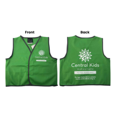 Central Kids Safety Vest - GREEN Central Kids Safety Vest - GREEN