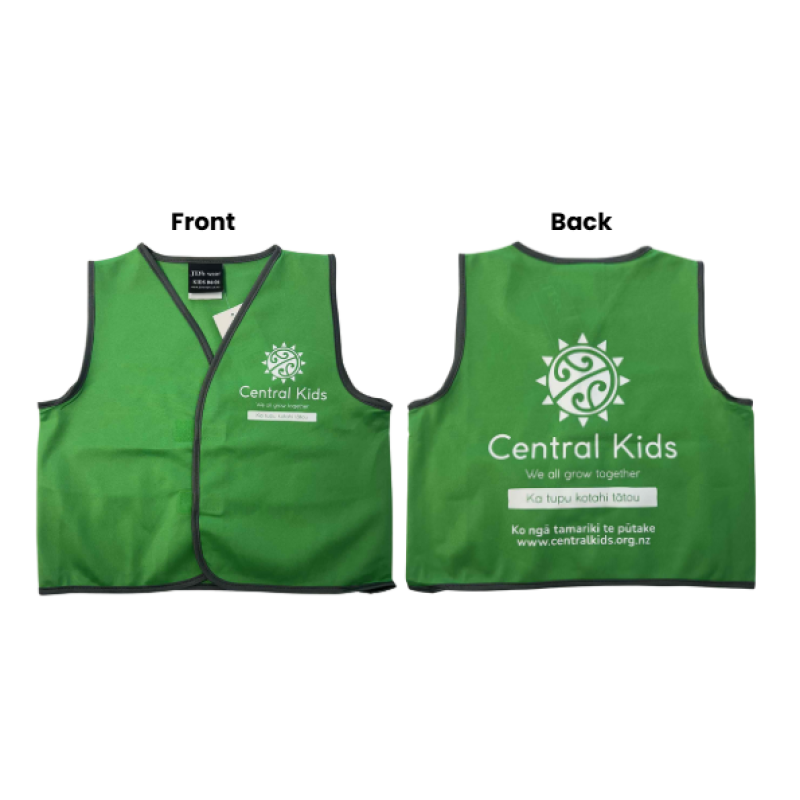 Central Kids Safety Vest - GREEN
