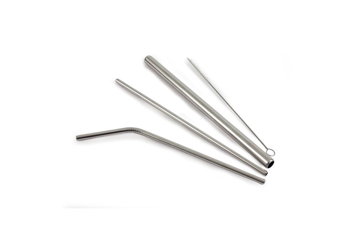 Stainless Steel Drinking Straw Eco-friendly Bar Banquet Reception Xmas Party 